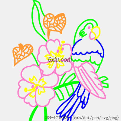 svg矢量绣花图下载