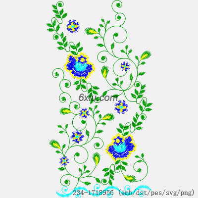 svg矢量绣花图下载