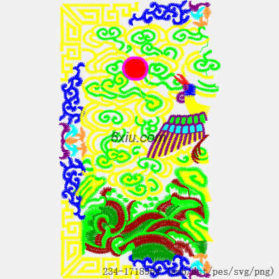 svg矢量绣花图下载