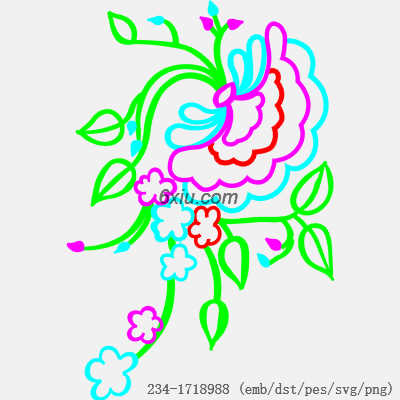 svg矢量绣花图下载