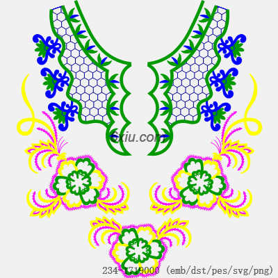 svg矢量绣花图下载