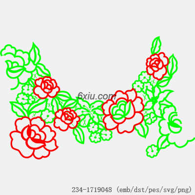 svg矢量绣花图下载