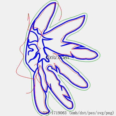 svg矢量绣花图下载