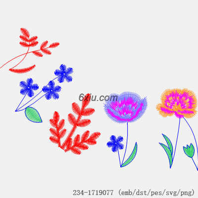 svg矢量绣花图下载