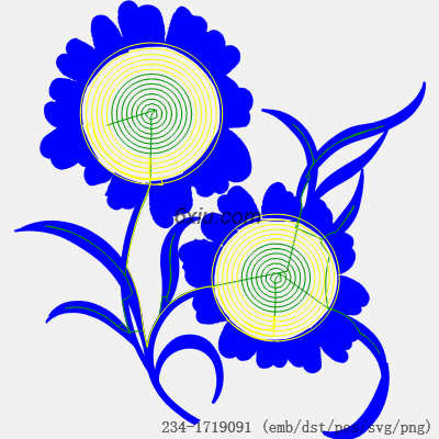 svg矢量绣花图下载