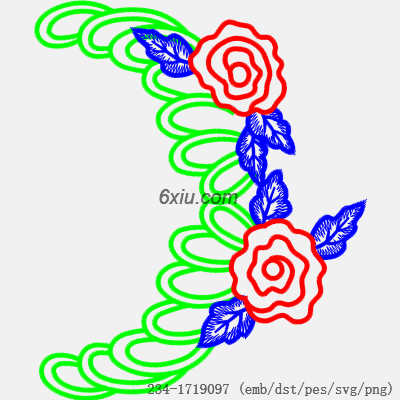 svg矢量绣花图下载