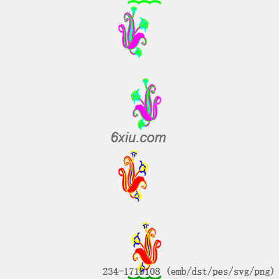 svg矢量绣花图下载