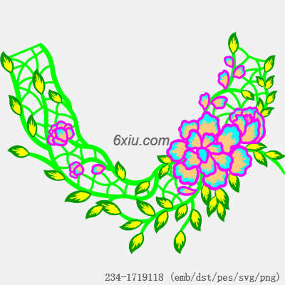 svg矢量绣花图下载