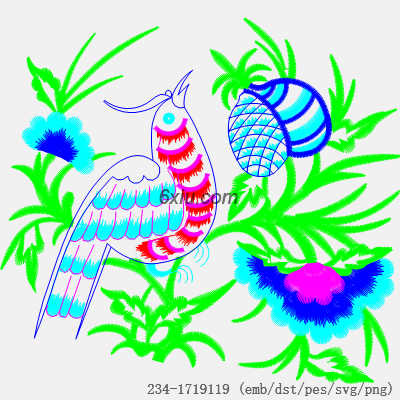 svg矢量绣花图下载