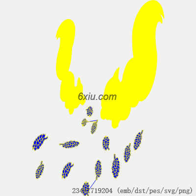 svg矢量绣花图下载