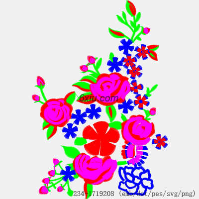 svg矢量绣花图下载