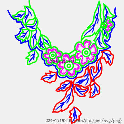svg矢量绣花图下载