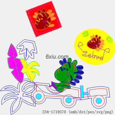 svg矢量绣花图下载