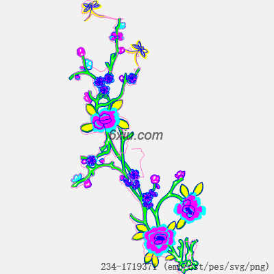 svg矢量绣花图下载