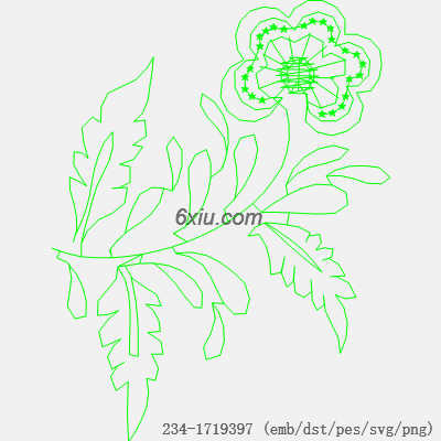 svg矢量绣花图下载