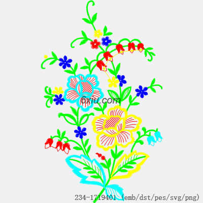 svg矢量绣花图下载