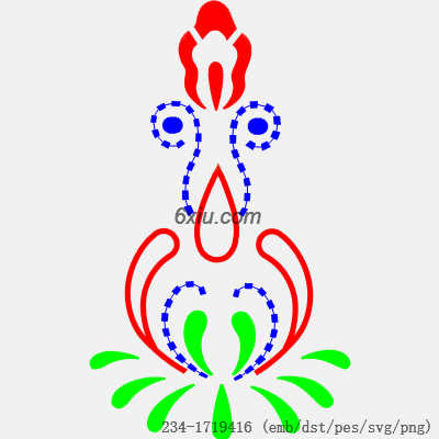 svg矢量绣花图下载