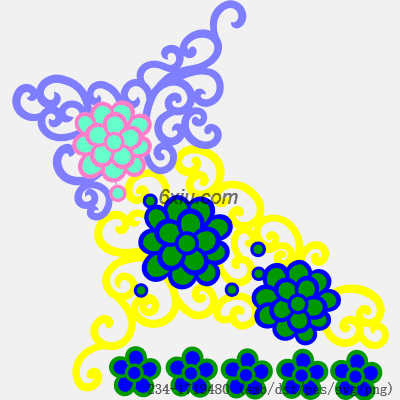 svg矢量绣花图下载