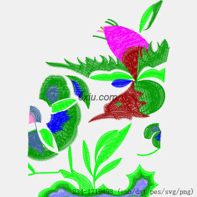 svg矢量绣花图下载