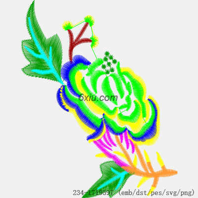svg矢量绣花图下载
