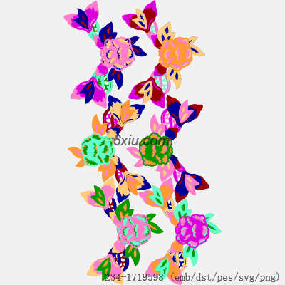 svg矢量绣花图下载