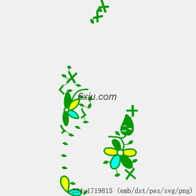 svg矢量绣花图下载