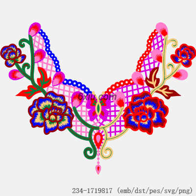 svg矢量绣花图下载