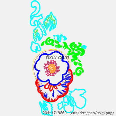 svg矢量绣花图下载