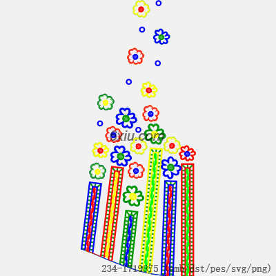 svg矢量绣花图下载