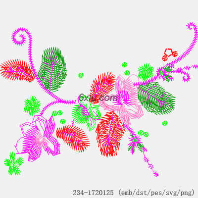 svg矢量绣花图下载