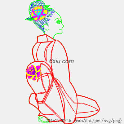 svg矢量绣花图下载