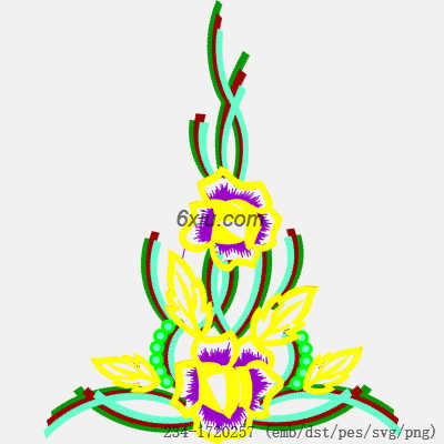 svg矢量绣花图下载