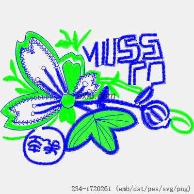 svg矢量绣花图下载