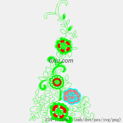 svg矢量绣花图下载