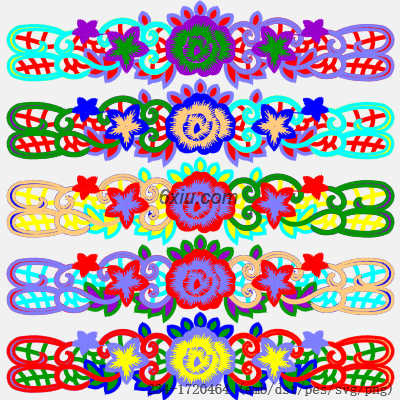svg矢量绣花图下载