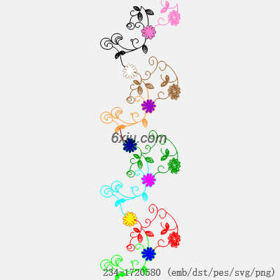 svg矢量绣花图下载