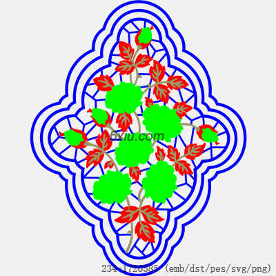 svg矢量绣花图下载