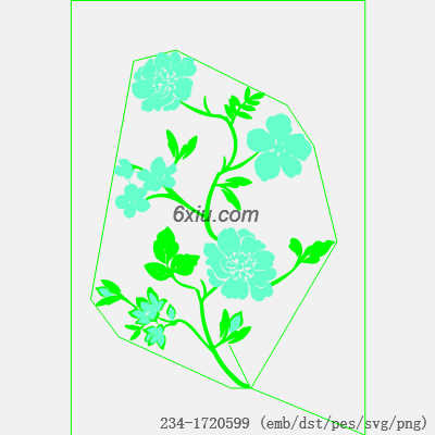 svg矢量绣花图下载