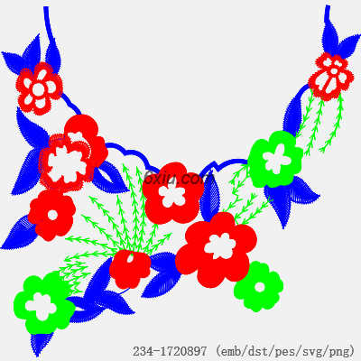 svg矢量绣花图下载
