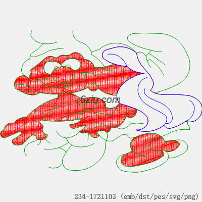 svg矢量绣花图下载