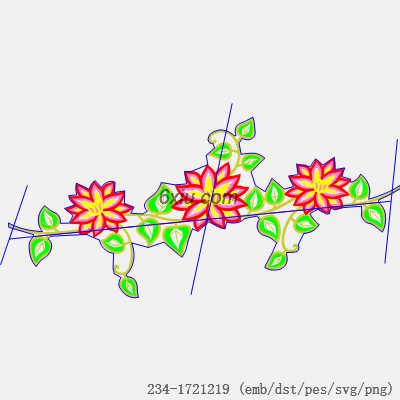 svg矢量绣花图下载