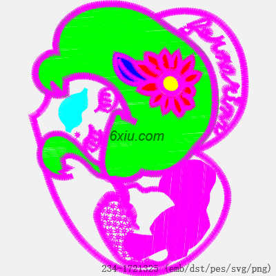 svg矢量绣花图下载