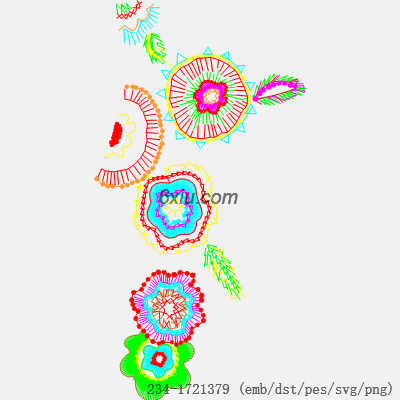 svg矢量绣花图下载