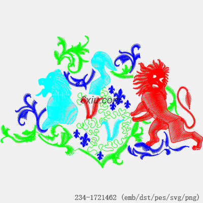 svg矢量绣花图下载