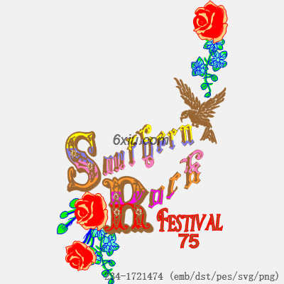 svg矢量绣花图下载