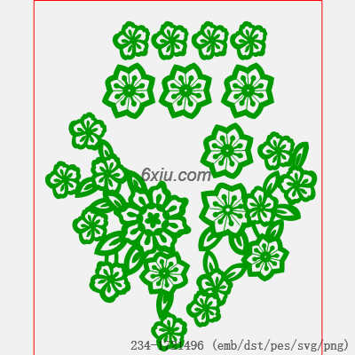 svg矢量绣花图下载