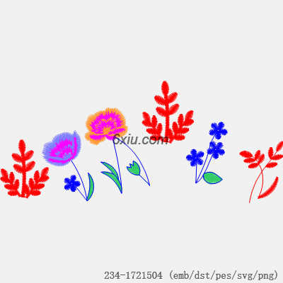 svg矢量绣花图下载
