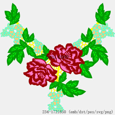 svg矢量绣花图下载