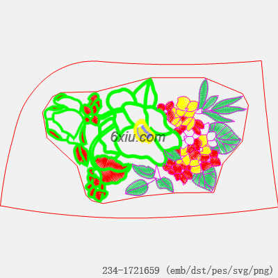 svg矢量绣花图下载