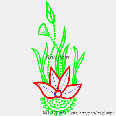 svg矢量绣花图下载